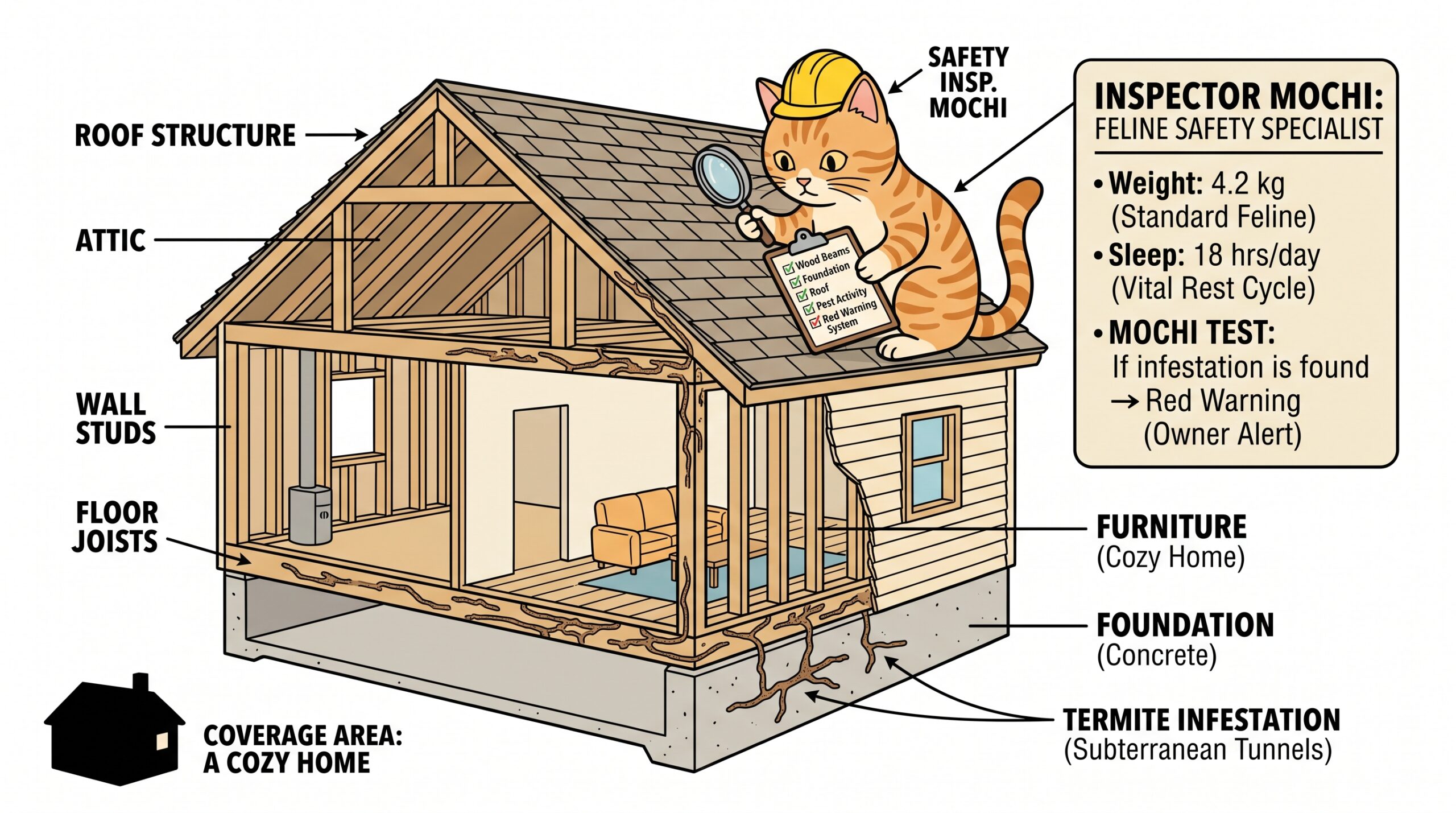 MOCHI the cat – Chief Safety Inspector
